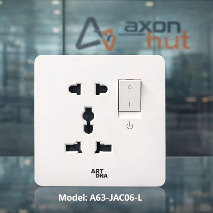 Socket lineup wall finish